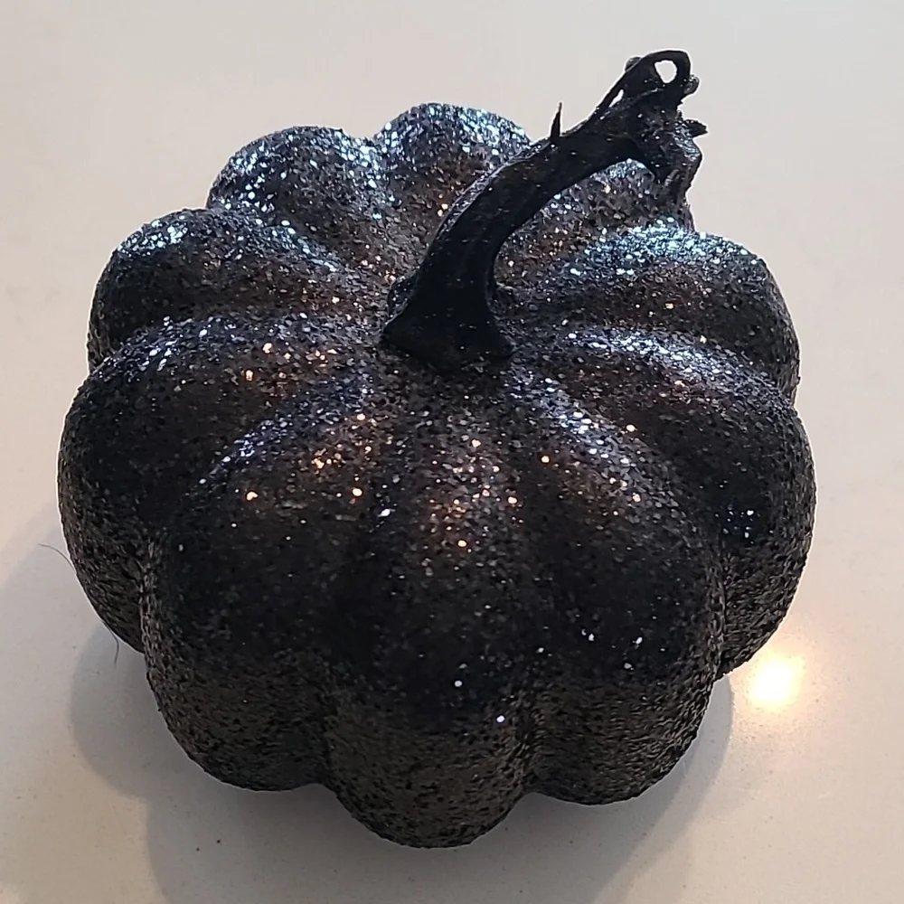 Black Decorative Fall Pumpkin
